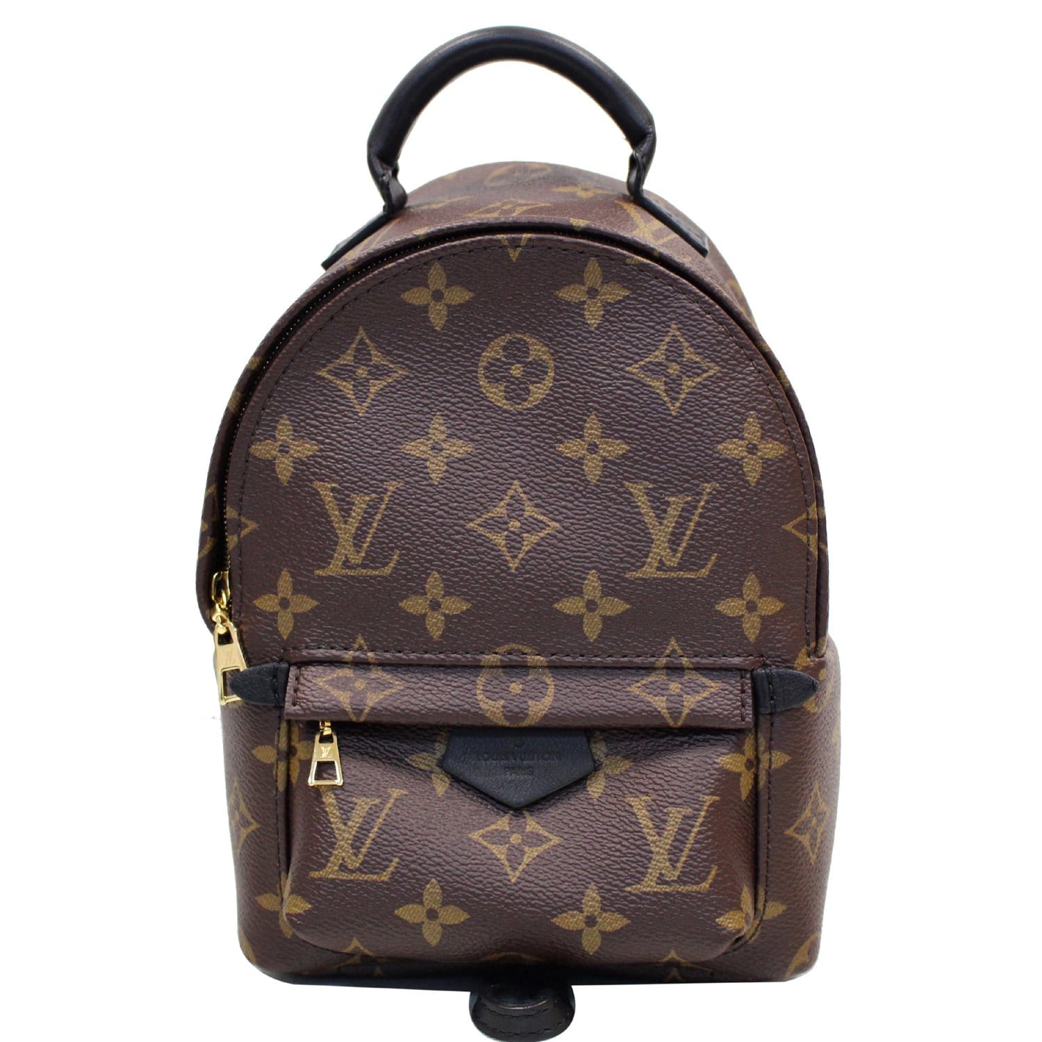 Louis+Vuitton+Palm+Springs+Backpack+Mini+Brown+Canvas+Monogram for sale  online