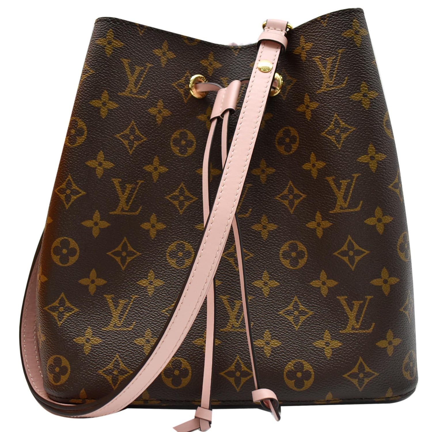 Louis Vuitton Neonoe Bucket Bag MM Monogram Canvas Rose Poudre