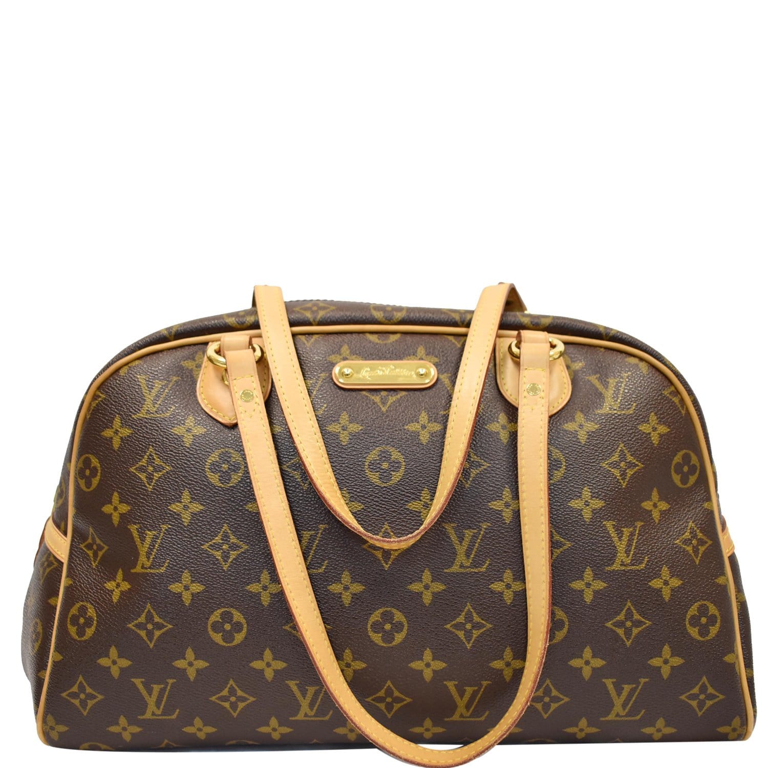 Louis Vuitton Montorgueil Handbag Monogram Canvas GM Brown 2365457