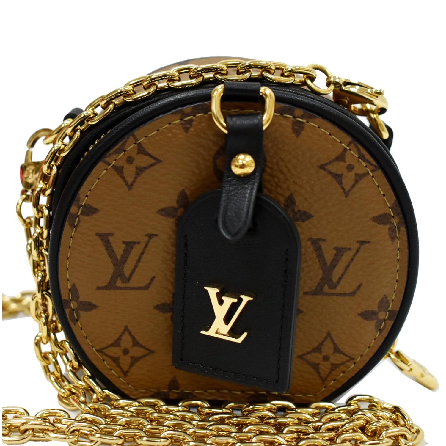 Louis Vuitton Boite Chapeau Necklace/Mini Chain Bag Monogram Reverse C