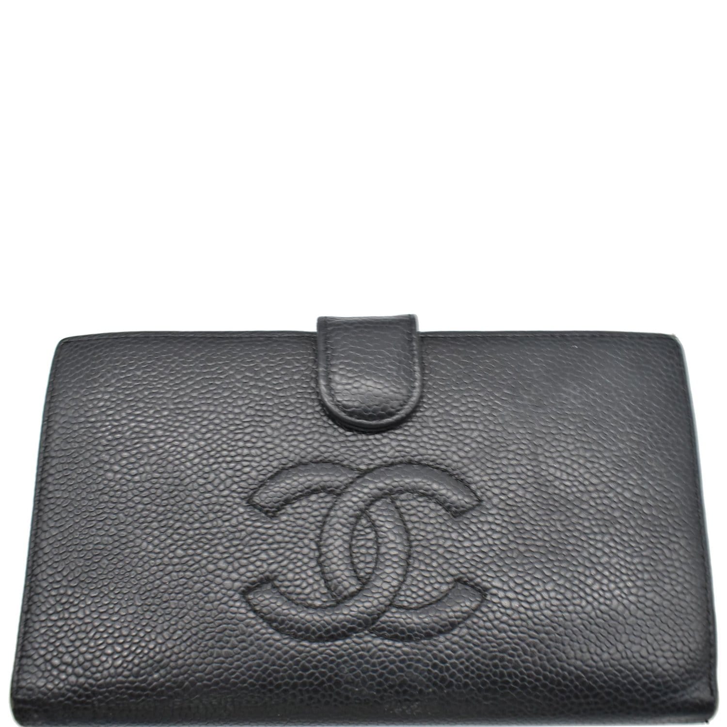CHANEL #31356 Vintage Black Caviar Leather Snappy Wallet – ALL YOUR BLISS
