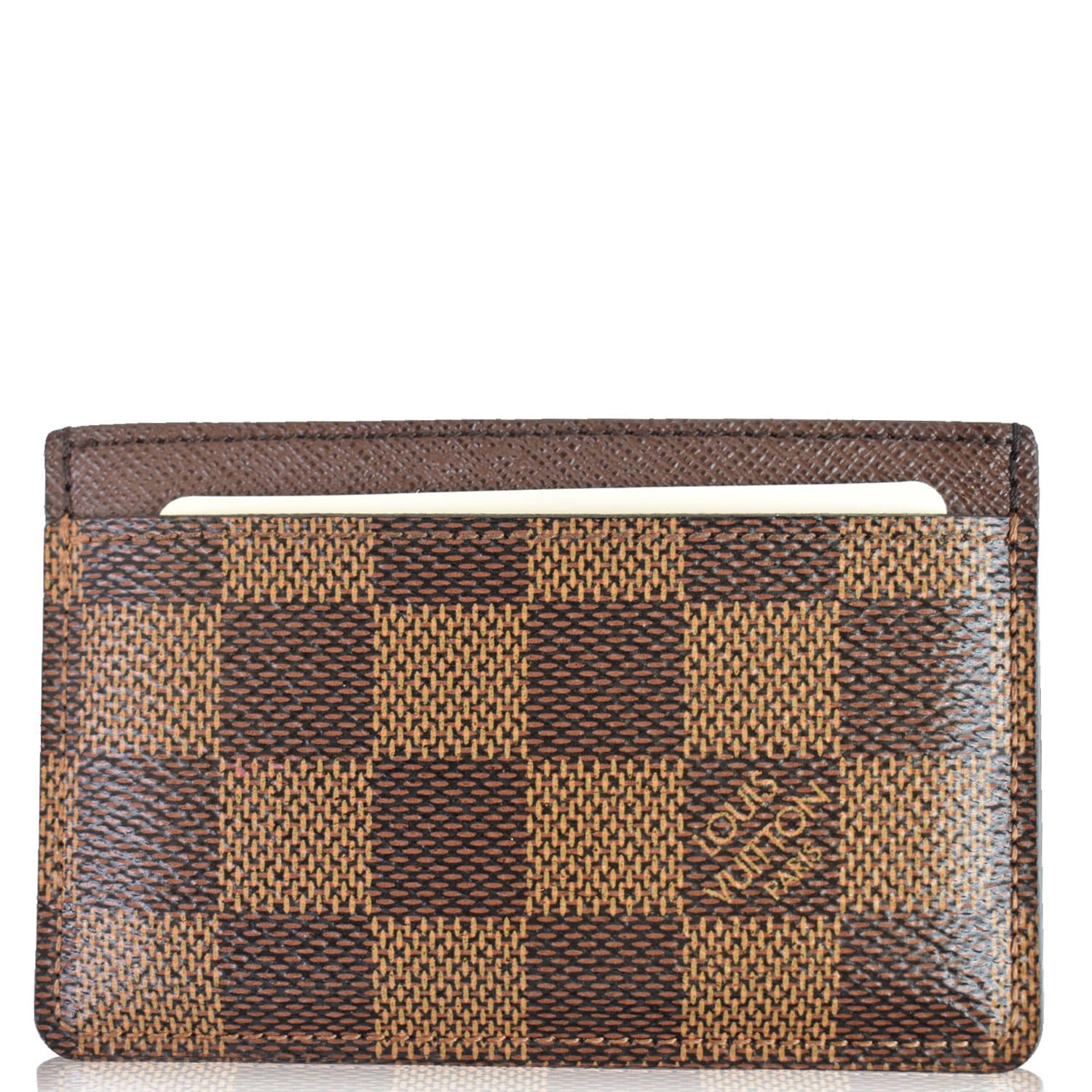 Louis Vuitton Brown ID Holder Card Wallet Insert