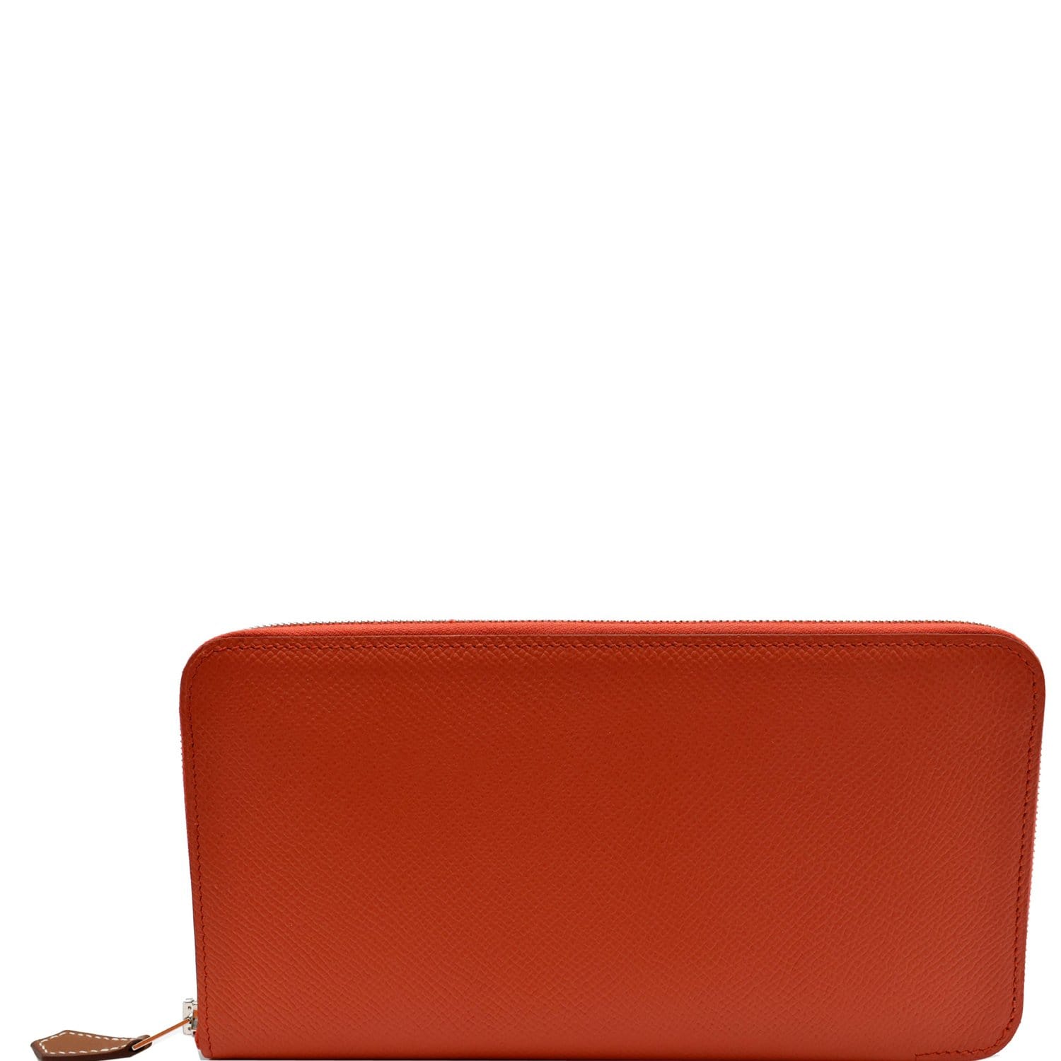 HERMES card Case Holder Epsom Leather Color Orange CLASSIC