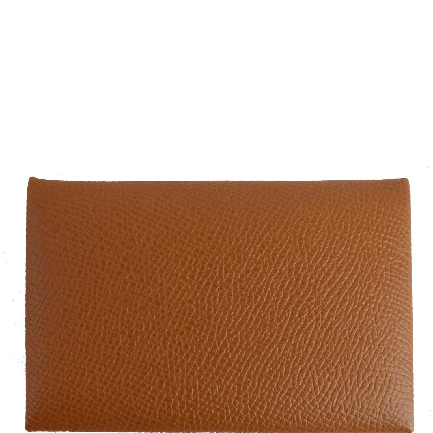 Hermes Calvi Duo Card Holder In Gold, Brown Epsom Leather, Brand New For  Sale at 1stDibs