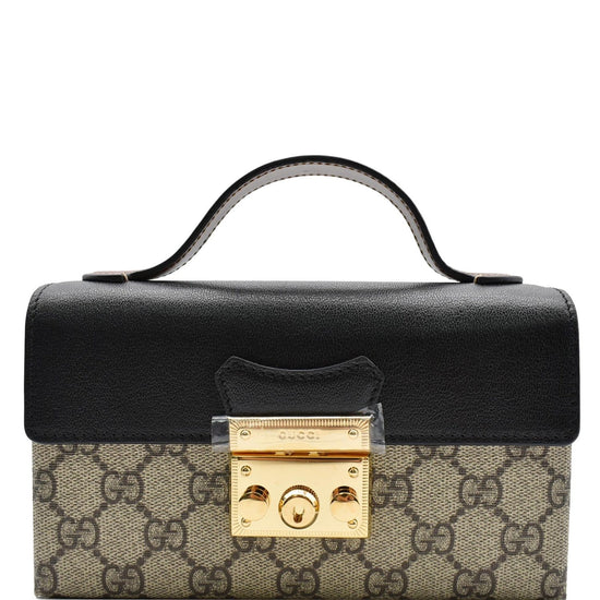 Gucci 735103 FABLH PADLOCK MINI SHOULDER Bag Beige