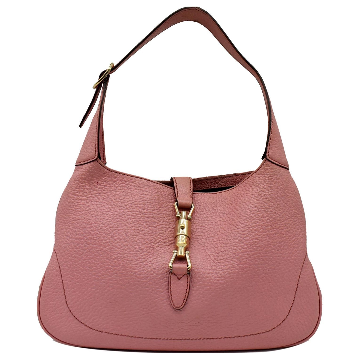 Gucci Jackie Small Vintage Calfskin Leather Hobo Bag Pink