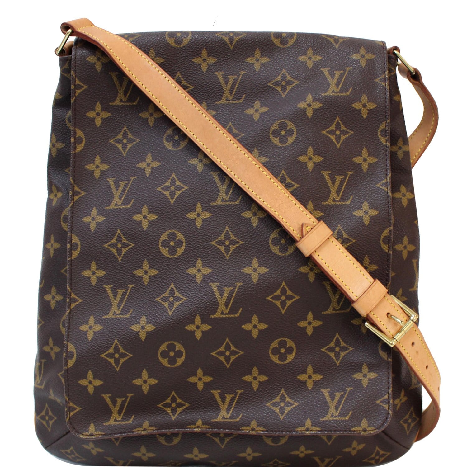 Louis Vuitton Musette Monogram Salsa Long 868900 Coated Canvas Cross Body  Bag For Sale at 1stDibs