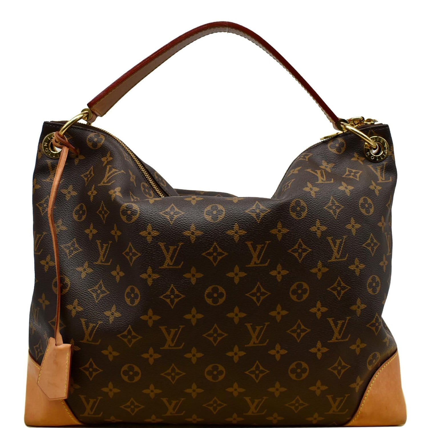 Louis Vuitton Monogram Large Hobo Bag Brown
