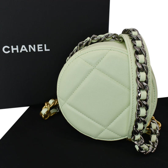 Chanel 19 Round White Cannage Leather bag – Luxbags