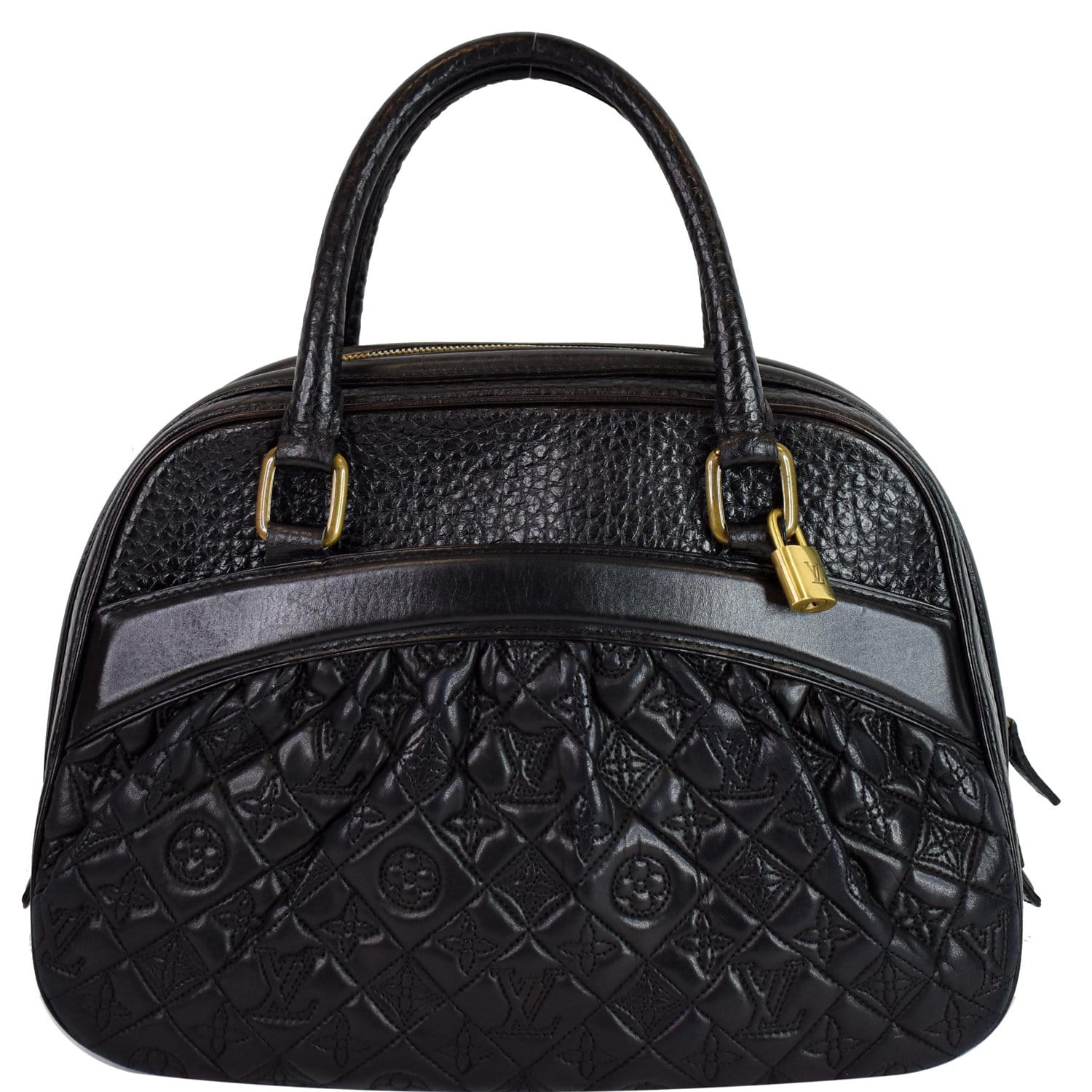 Louis Vuitton Limited Edition Black Monogram Leather Mizi Bag