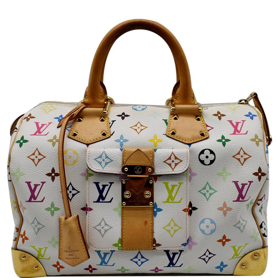 Speedy leather handbag Louis Vuitton Multicolour in Leather - 33082592