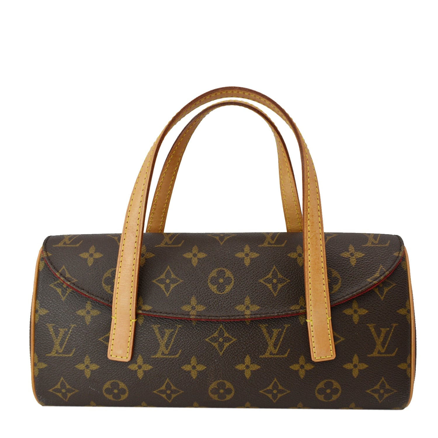 Louis Vuitton Sonatine Brown Canvas Handbag (Pre-Owned)