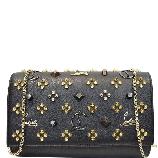 Louis Vuitton Paloma Embellished Leather Chain Clutch Bag