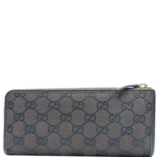 Gucci Zip Around Wallet Monogram GG Supreme Embroidered Red/White/Brown/Green  in Canvas with Brass - US