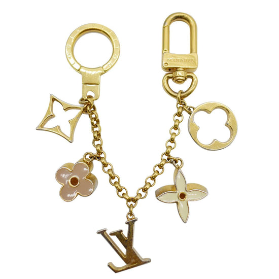 Louis Vuitton Fleur de monogram bag charm chain