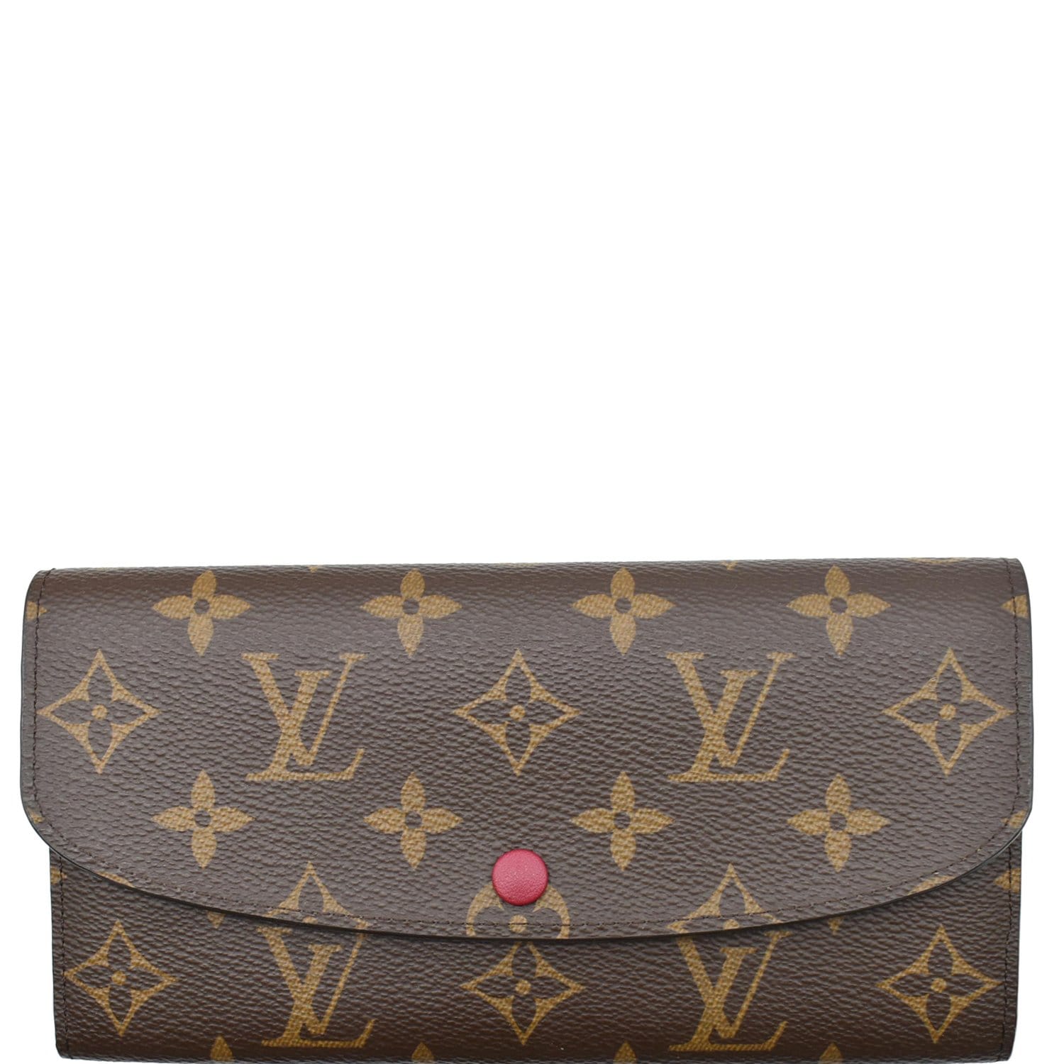 Louis Vuitton Emilie Wallet Monogram Reverse in Coated Canvas with