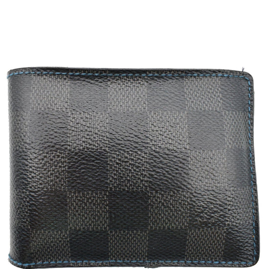 Buy Louis Vuitton Damier Graphite Canvas Blue Slender Wallet N64033 at