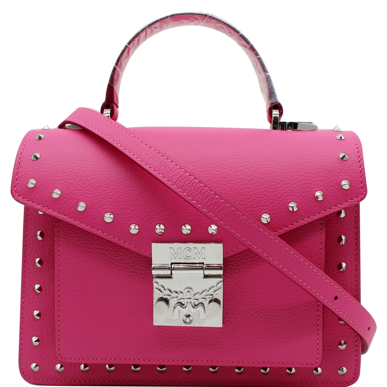 Mcm Patricia Shoulder Bag in Park Avenue Leather - Pink