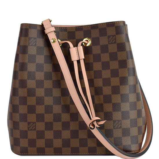 Louis Vuitton NeoNoe Handbag Damier with Braided Detail MM at 1stDibs