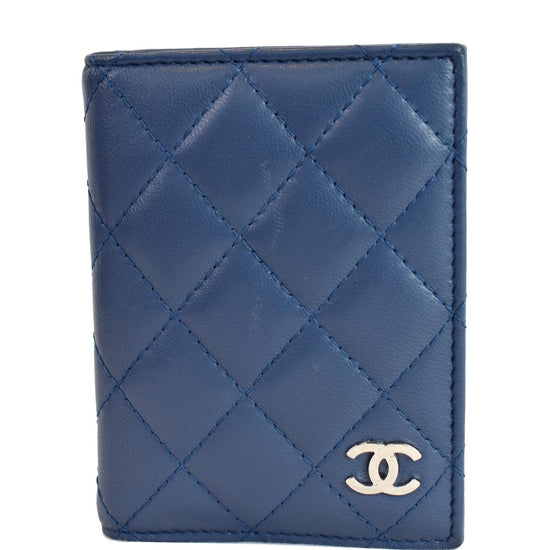 Timeless/classique leather wallet Chanel Blue in Leather - 36453403