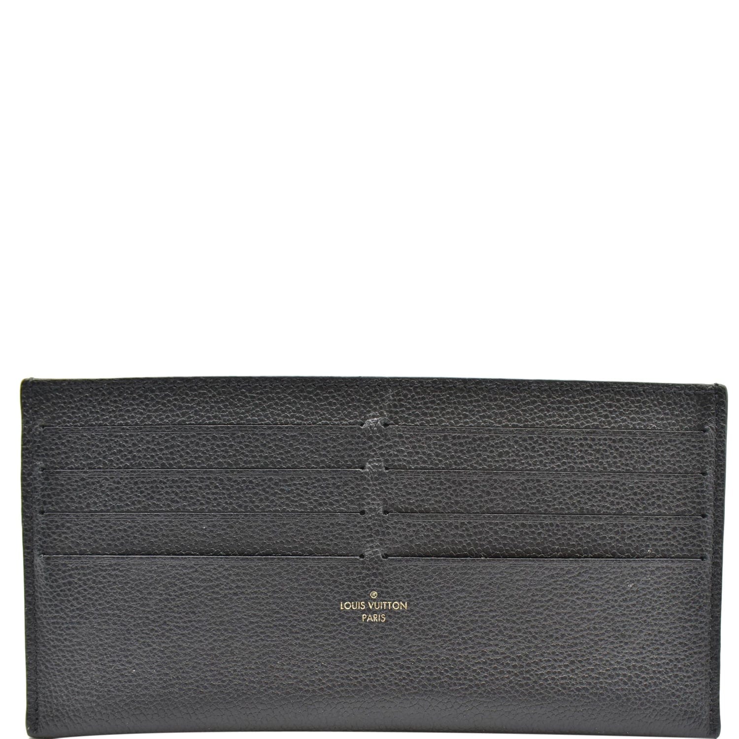Louis Vuitton Noir Black Felicie Empreinte Leather 8 Credit Card Insert