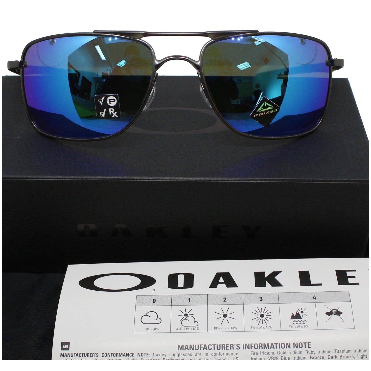 Oakley OO4124 0657 Gauge 8 Sunglasses Prizm Sapphire Polarized Lens