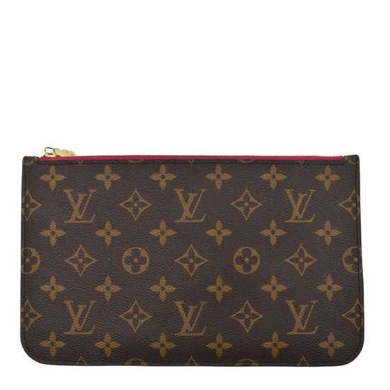 Louis Vuitton Neverfull MM Monogram Canvas Pochette Pouch