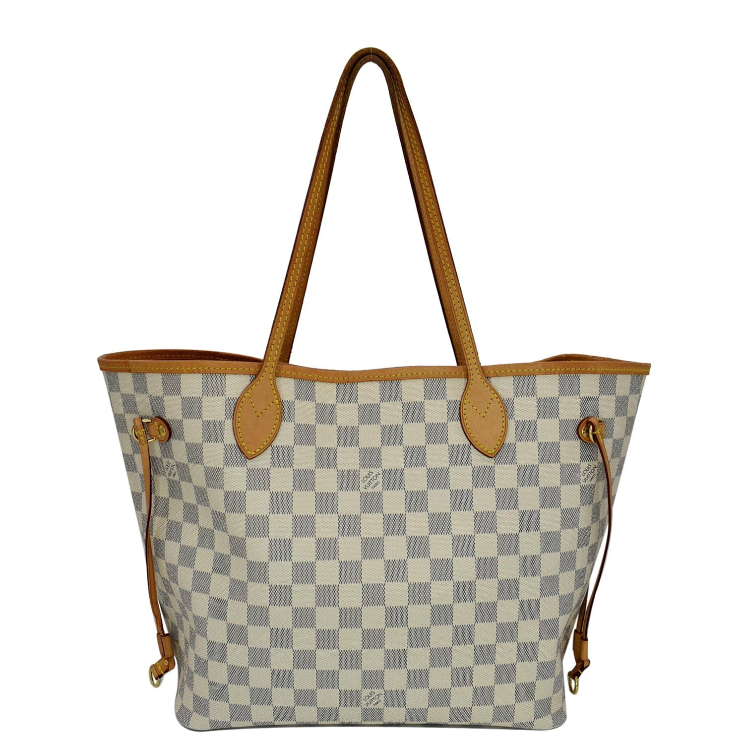 Louis Vuitton Damier Azur Canvas Neverfull mm Rose Ballerine