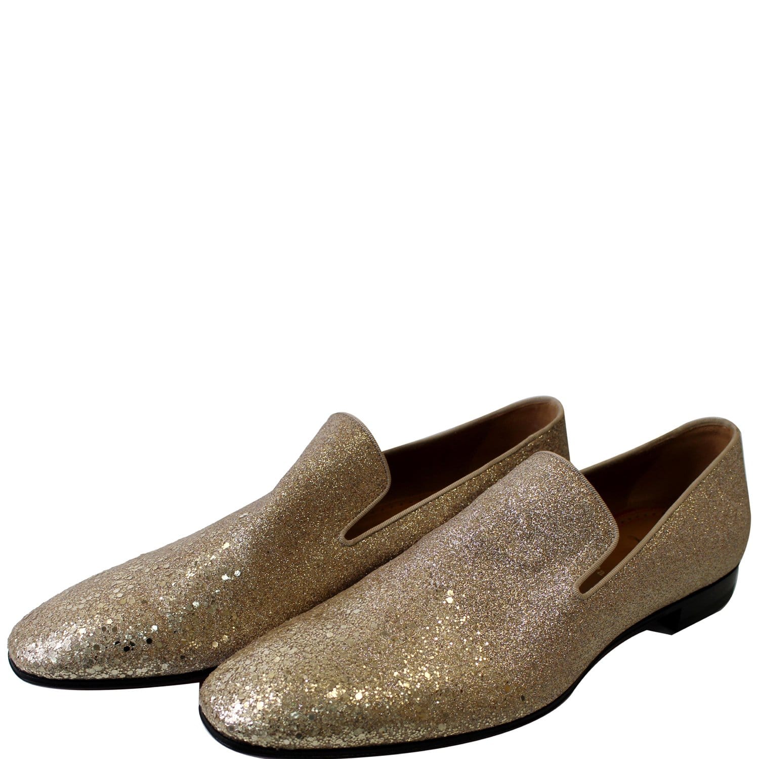 Silver Glitter Shoes Loafers 11
