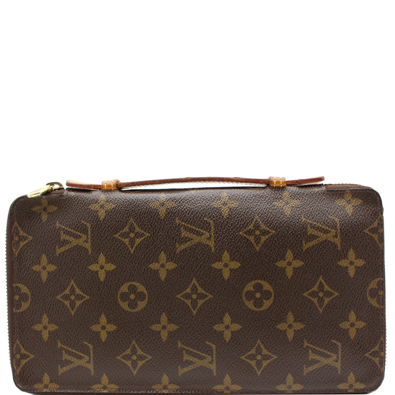 LOUIS VUITTON Zippy XL Monogram Canvas Wallet Brown