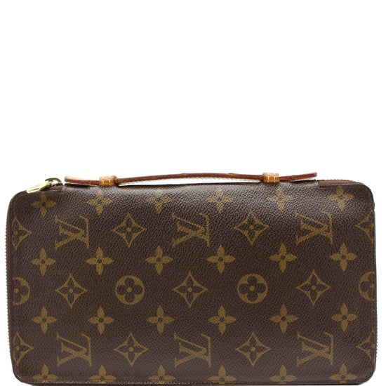 Louis Vuitton Zippy Organizer Upsidedown Monogram Ink Extra Large Wallet  999888 Blue Coated Canvas Clutch, Louis Vuitton