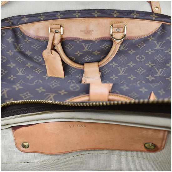 Louis+Vuitton+Alize+1+Poche+Luggage+Bag+Brown+Canvas for sale