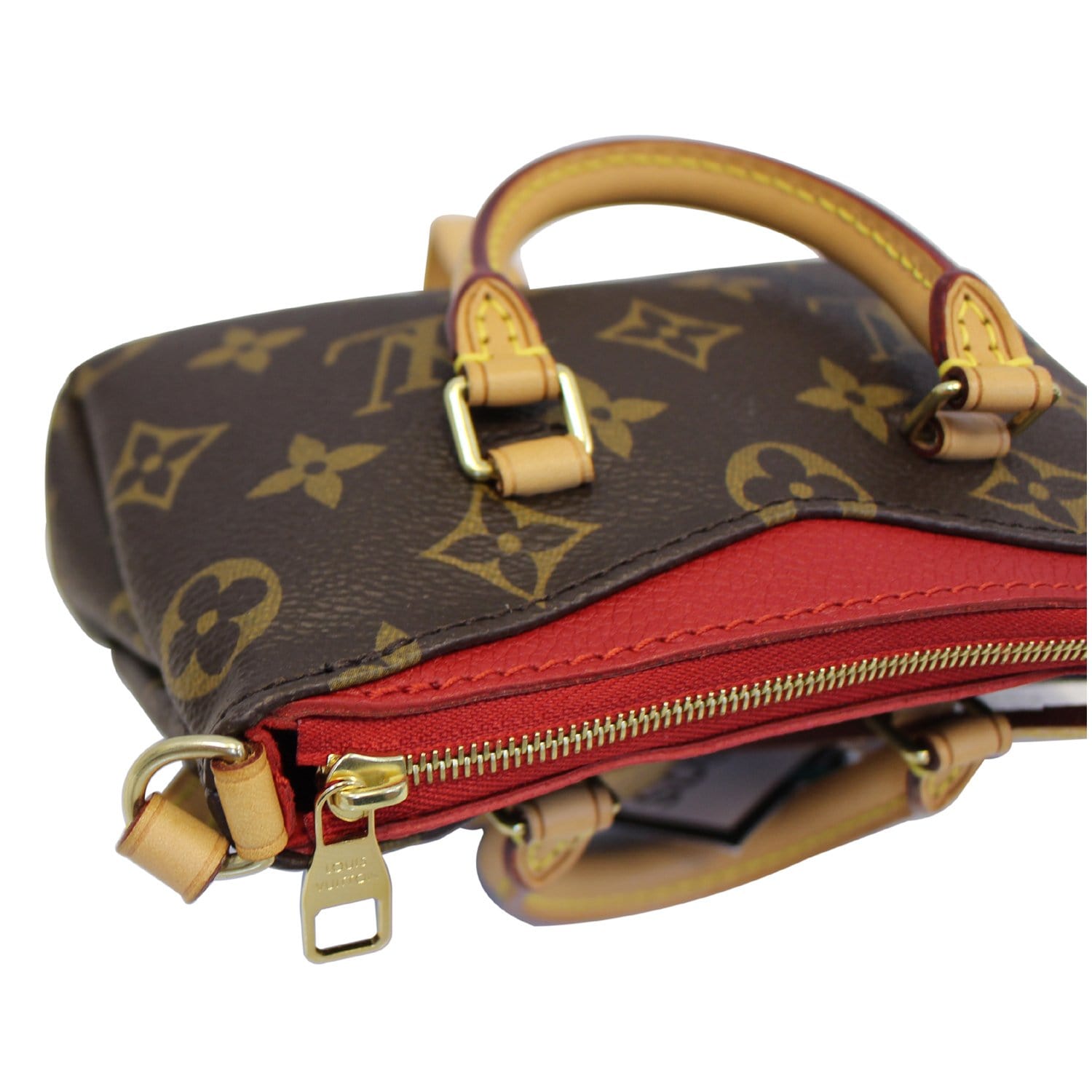 LOUIS VUITTON Nano Pallas Monogram Canvas Shoulder Crossbody Bag-US