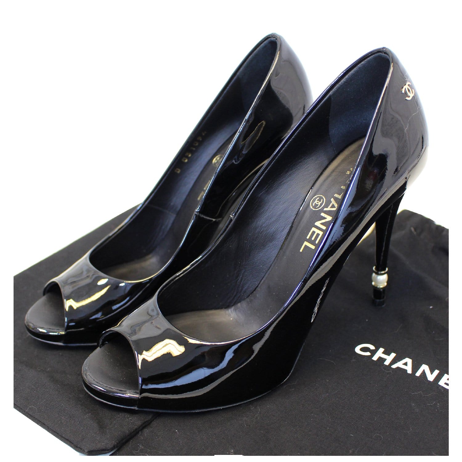 Chanel Black Leather Pumps