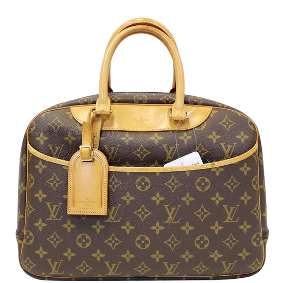 Louis Vuitton Deauville Handbag Monogram Canvas Brown 236124202