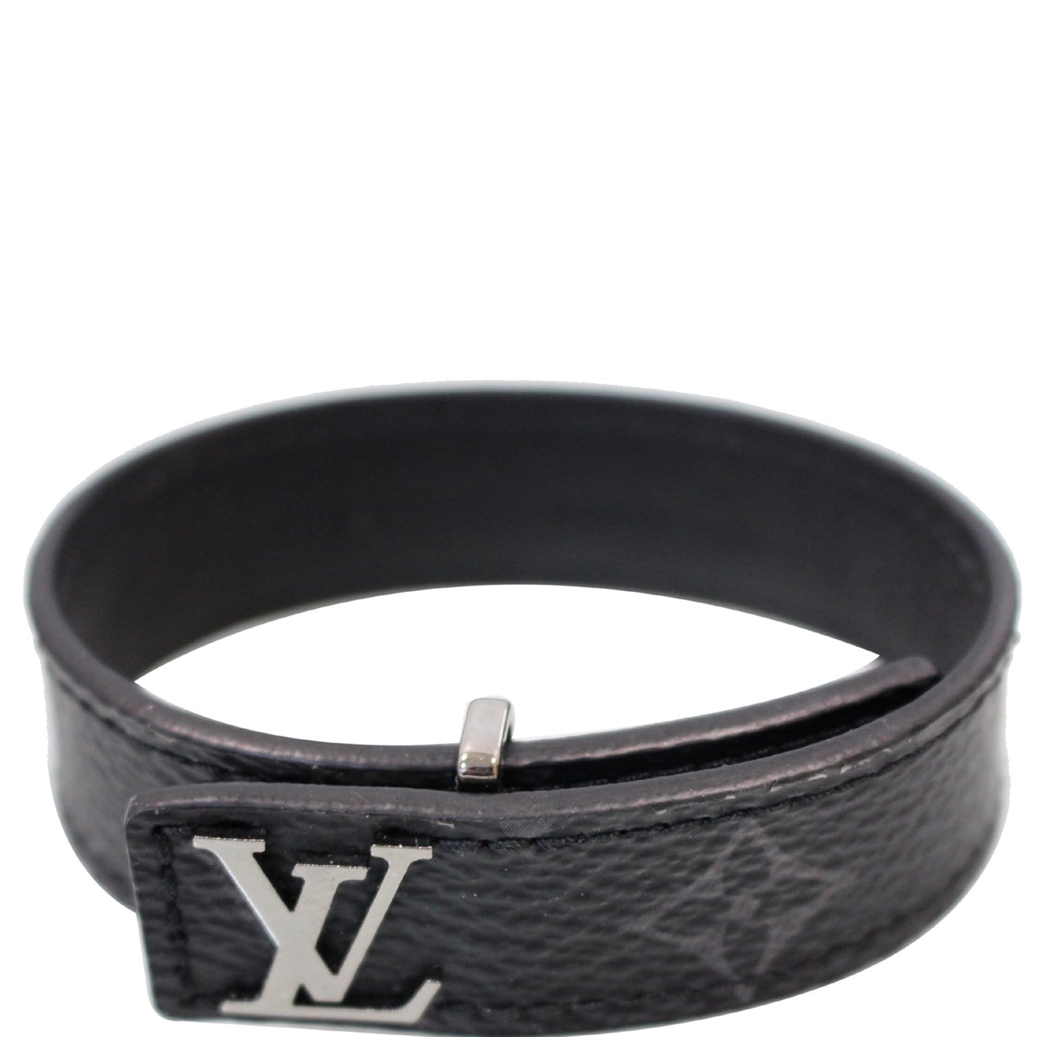 Louis Vuitton Daily Confidential Bracelet Black Monogram. Size 19
