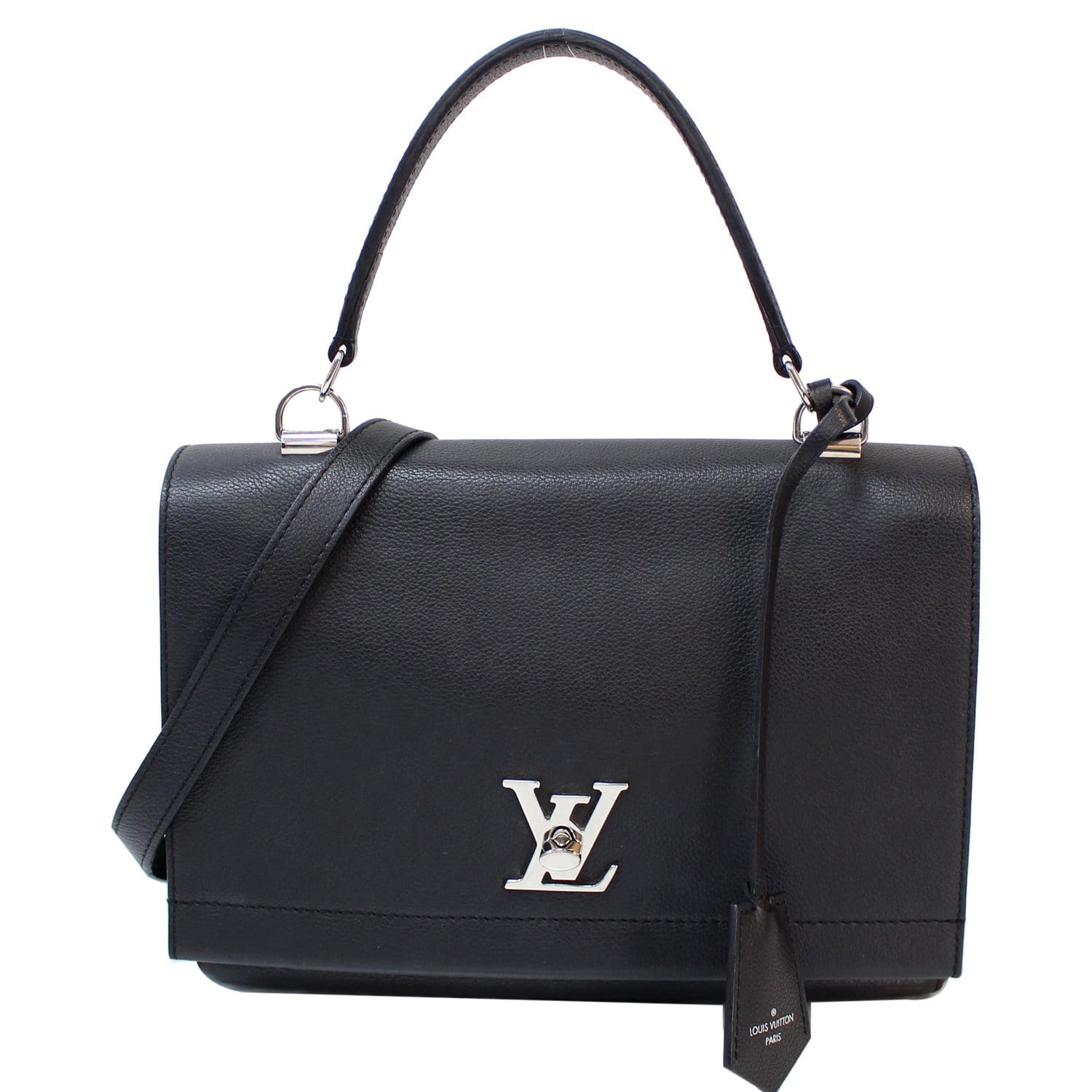 Louis Vuitton Bag , Black LV Travel Bag with Lock .