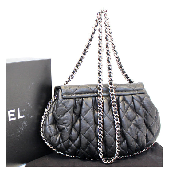 CHANEL Chain Around Quilted Leather Flap Shoulder Crossbody