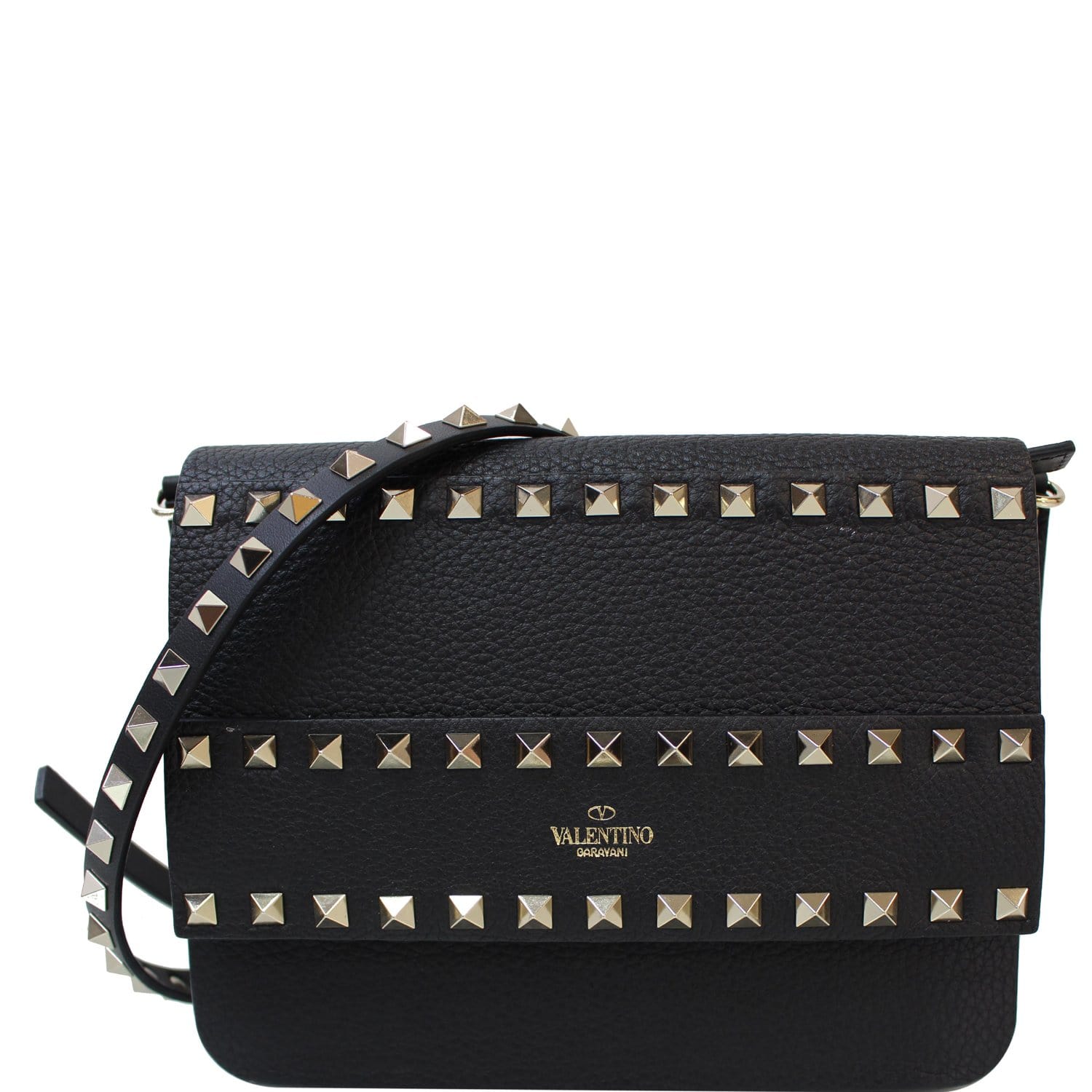 Valentino Garavani Rockstud Mini Hobo Bag in Black