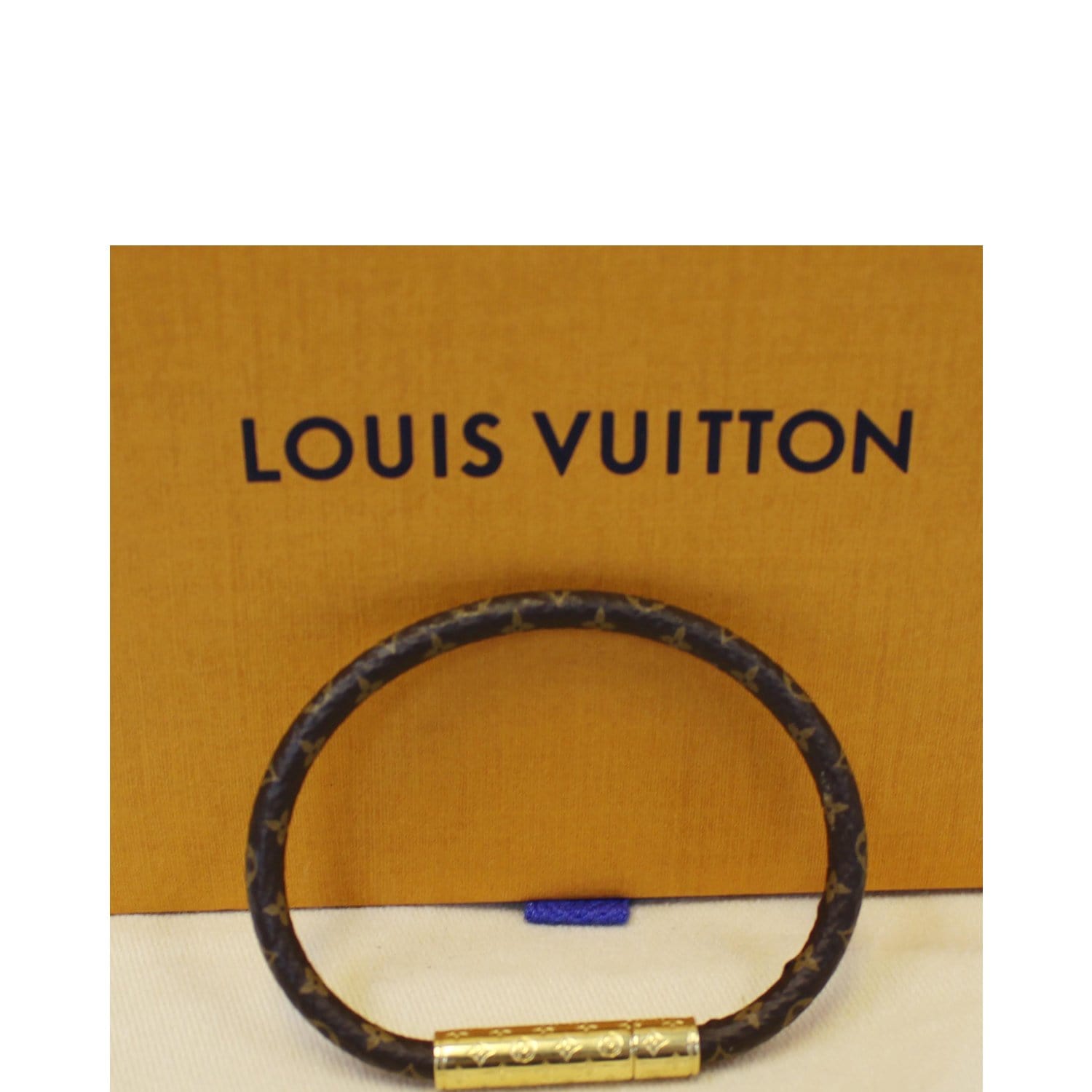 LOUIS VUITTON Monogram Canvas Confidential Bracelet-US