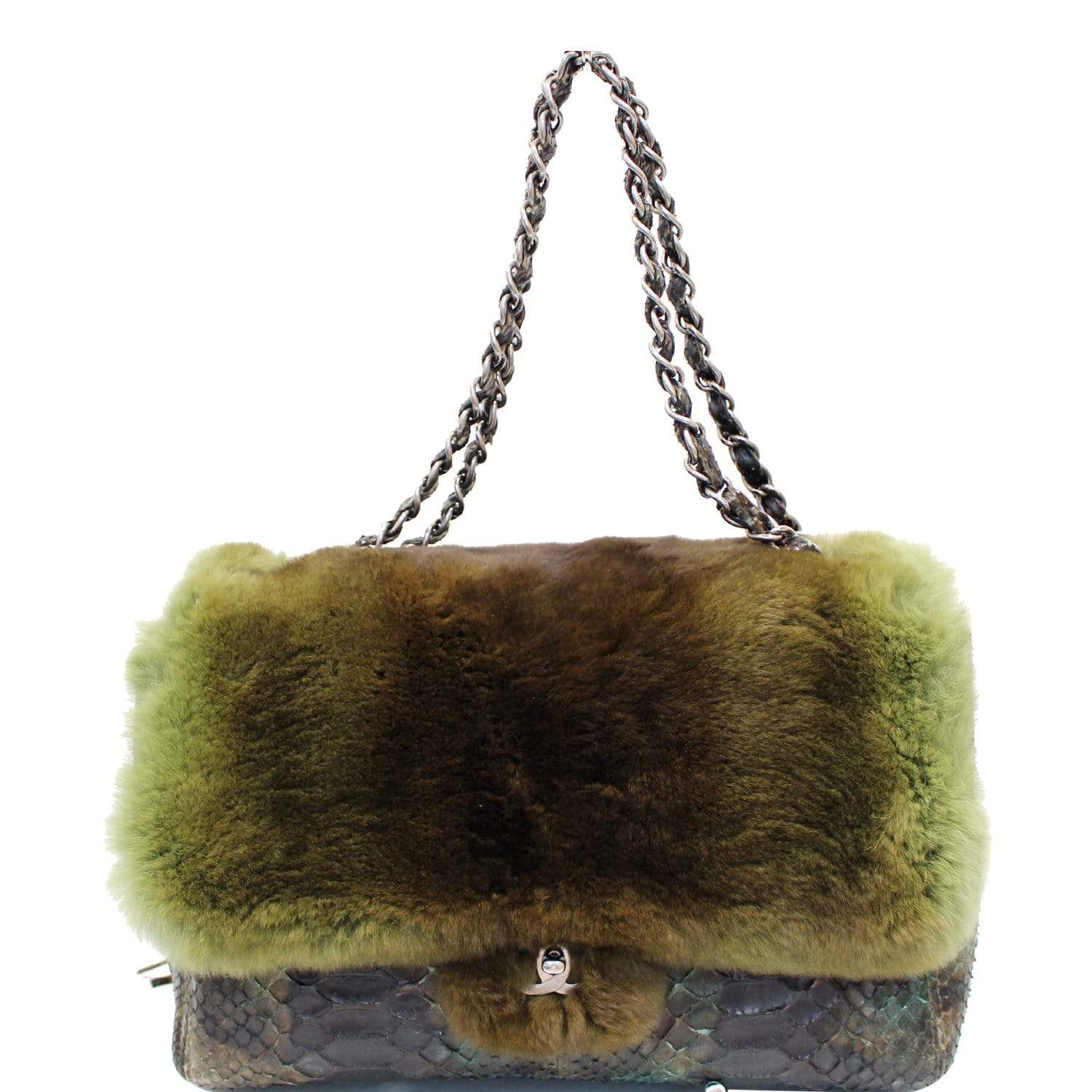 Chanel timeless flap shearling bag Black Suede ref173617  Joli Closet