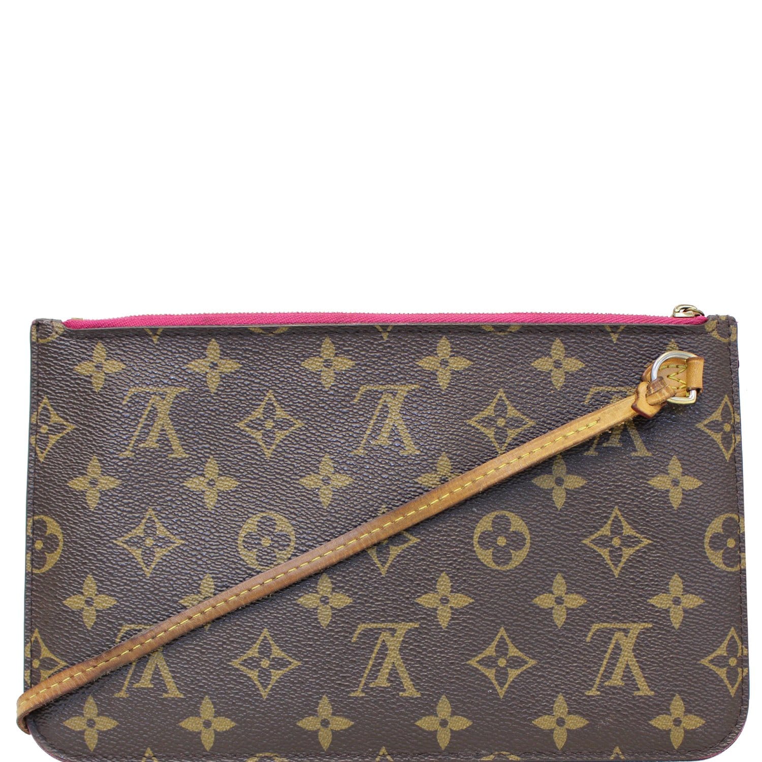 LOUIS VUITTON Pochette Wristlet Pouch Monogram Canvas Neverfull MM/GM