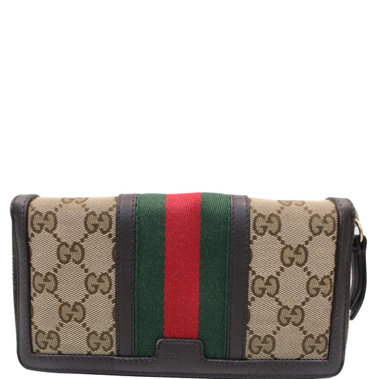 GUCCI Long Canvas Zip Around Wallet – Collections Couture