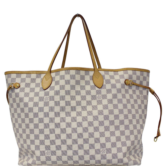 ViaAnabel - 🤍Louis Vuitton Damier Azur Totally GM Bag ▪️This stylish tote  is finely crafted of Louis Vuitton signature damier canvas in azure blue in  the largest size. ▪️The bag feature vachetta