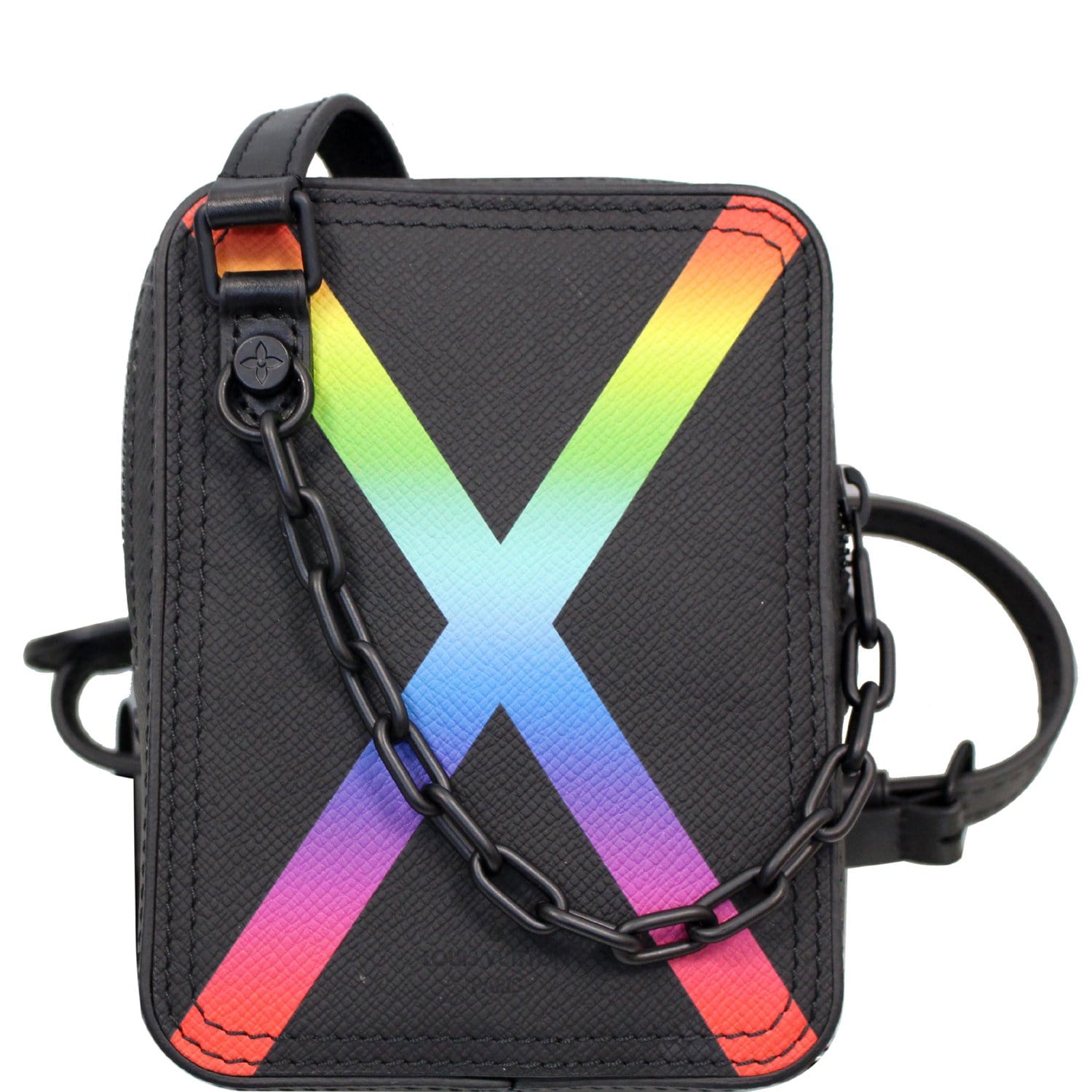 Louis Vuitton Danube Messenger Taiga Black/Rainbow in Taiga Leather with  Matte Black - US