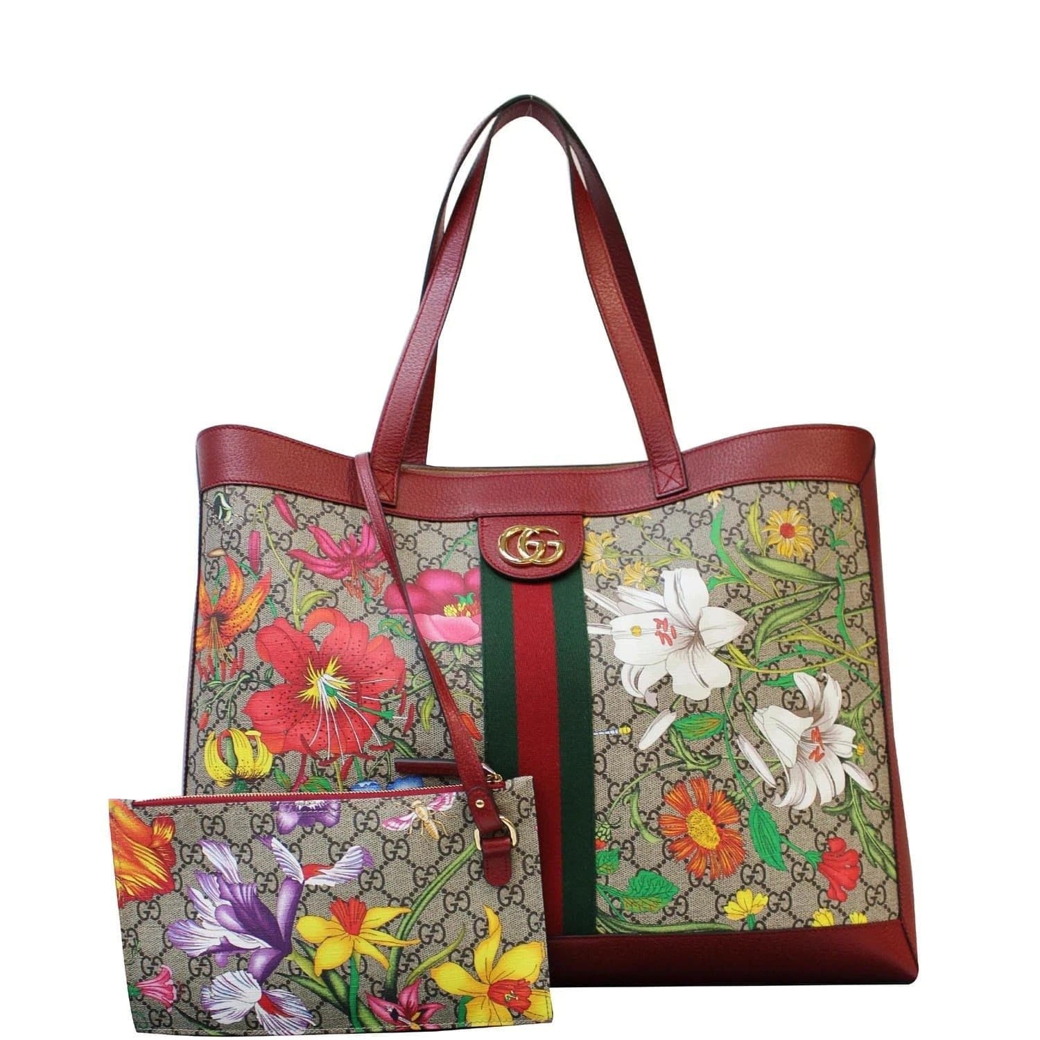 Gucci flora sales tote bag