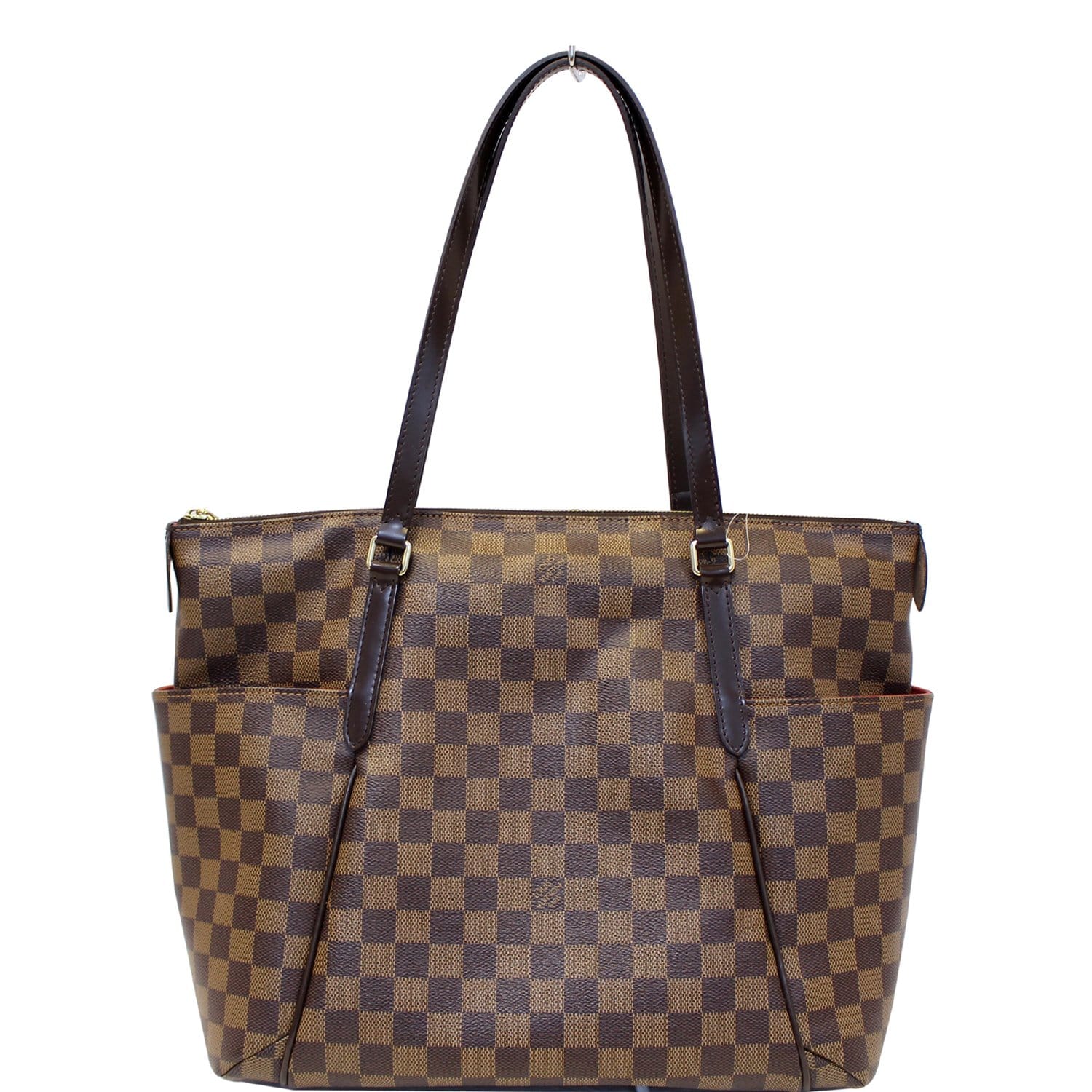 LOUIS VUITTON Totally MM Damier Ebene Shoulder Bag Brown