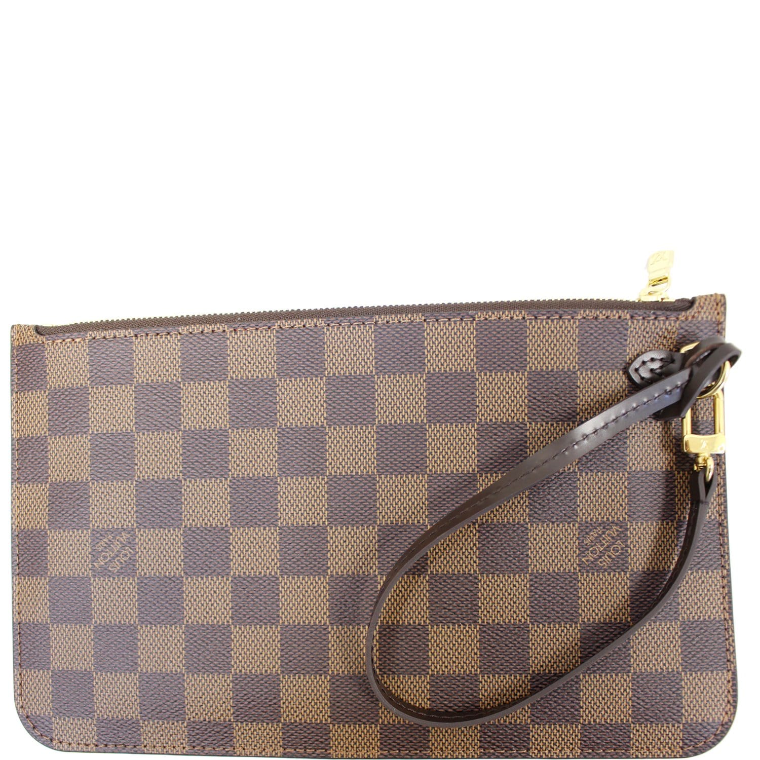 LOUIS VUITTON Pochette Wristlet Pouch Damier Ebene Neverfull MM-US