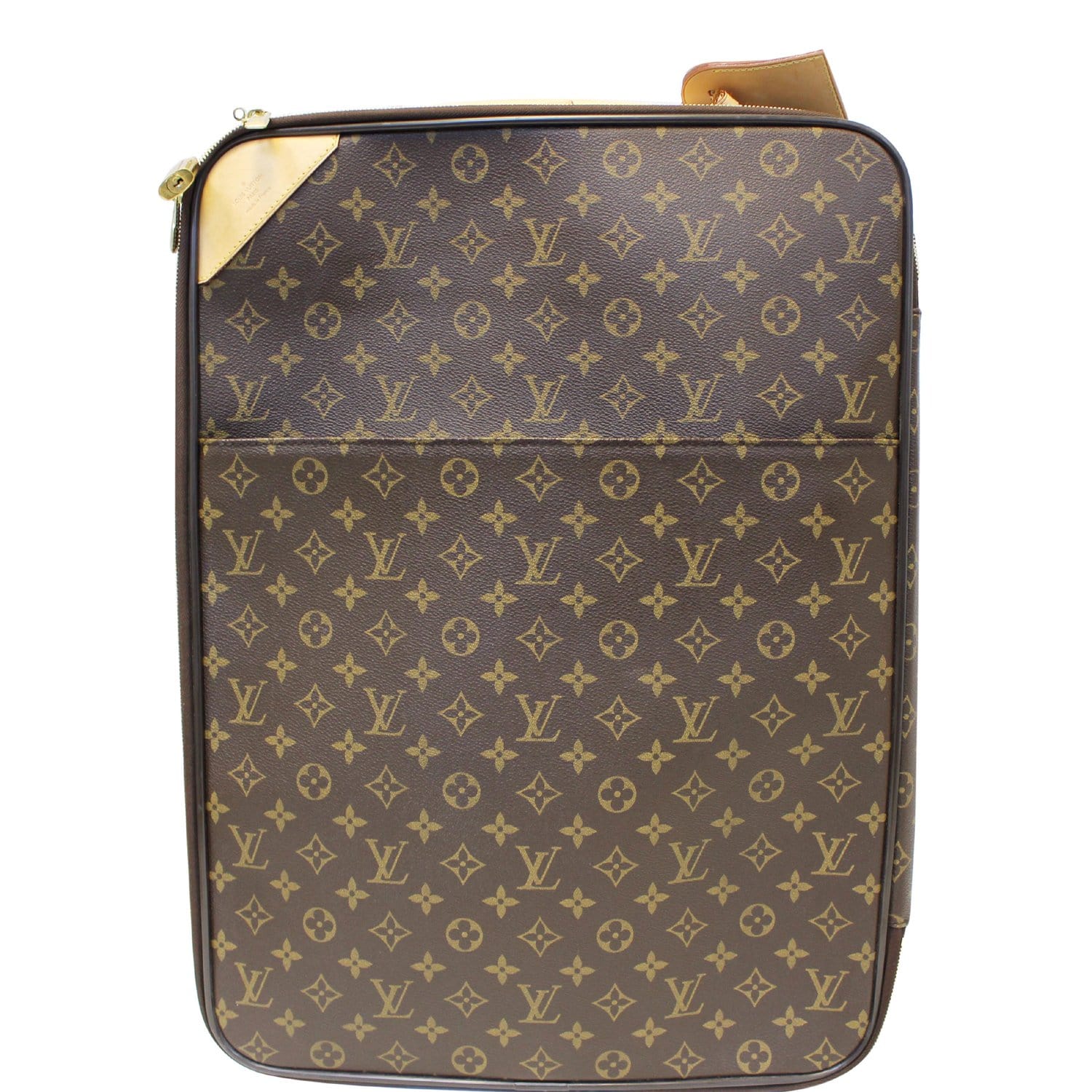 Auth LOUIS VUITTON Pegase 65 Monogram Canvas Travel Rolling