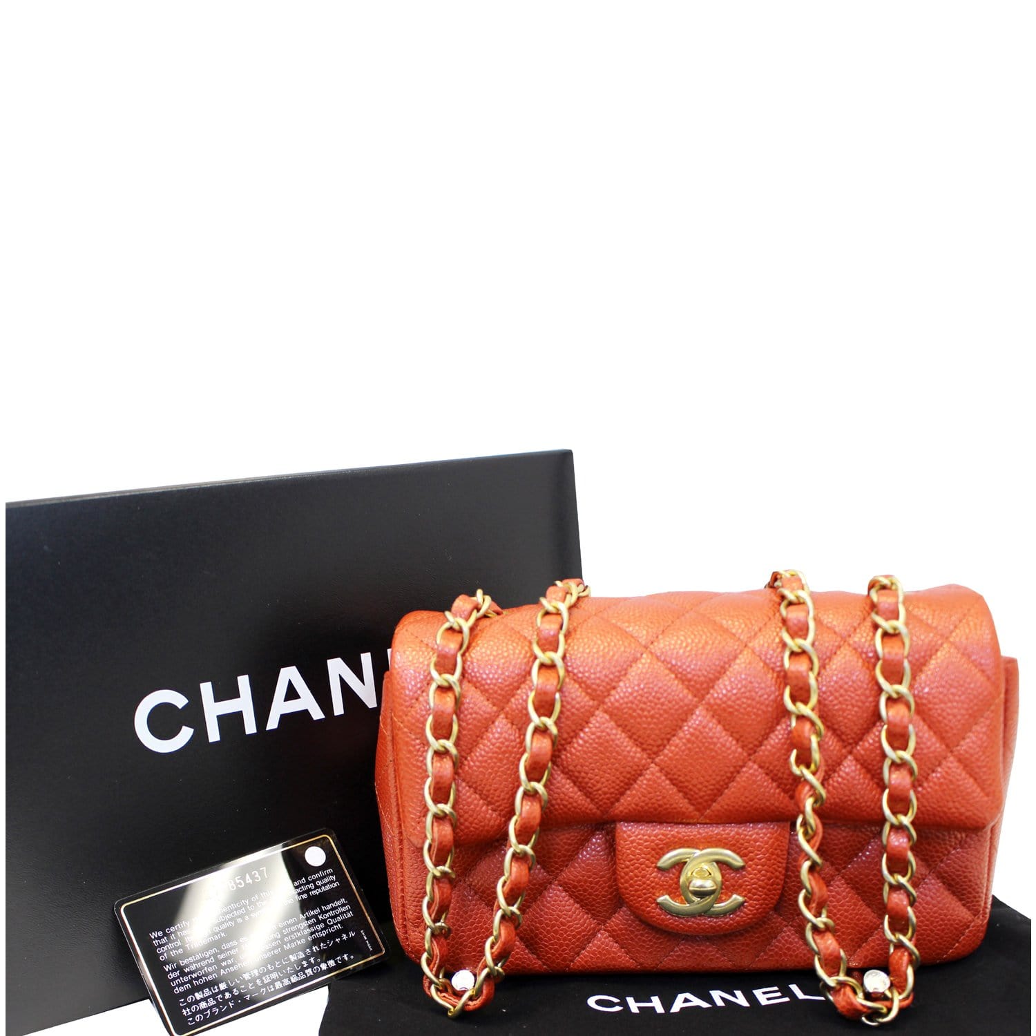 orange chanel handbag